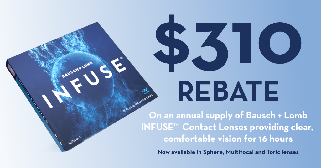 INFUSE Contact Lenses - rebate at Cargo Eye Care